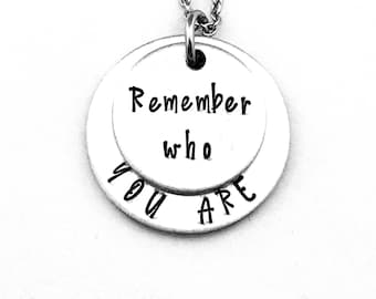 Remember who The F*ck You Are: Hidden Message Necklace