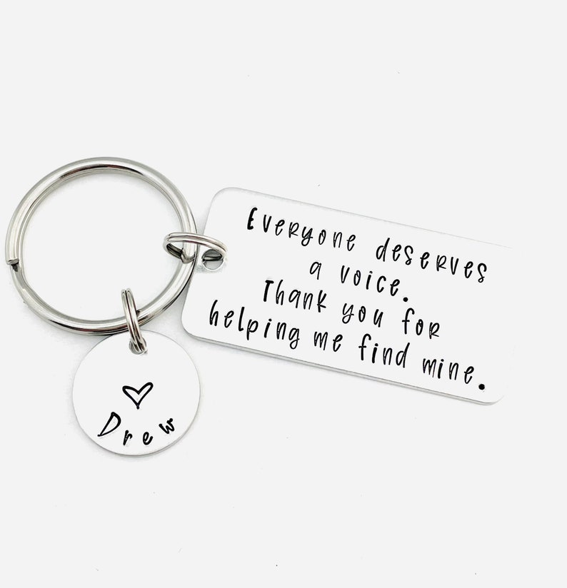 keepsake gift for therapist keychain