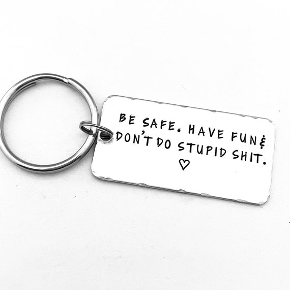 Don't Do Stupid Keychain from Grandma Funny New Driver Gift