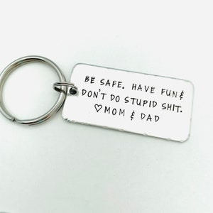 Don't Do Stupid Shit Pocket Hug Token - Keychain Gift For Teens From Parents