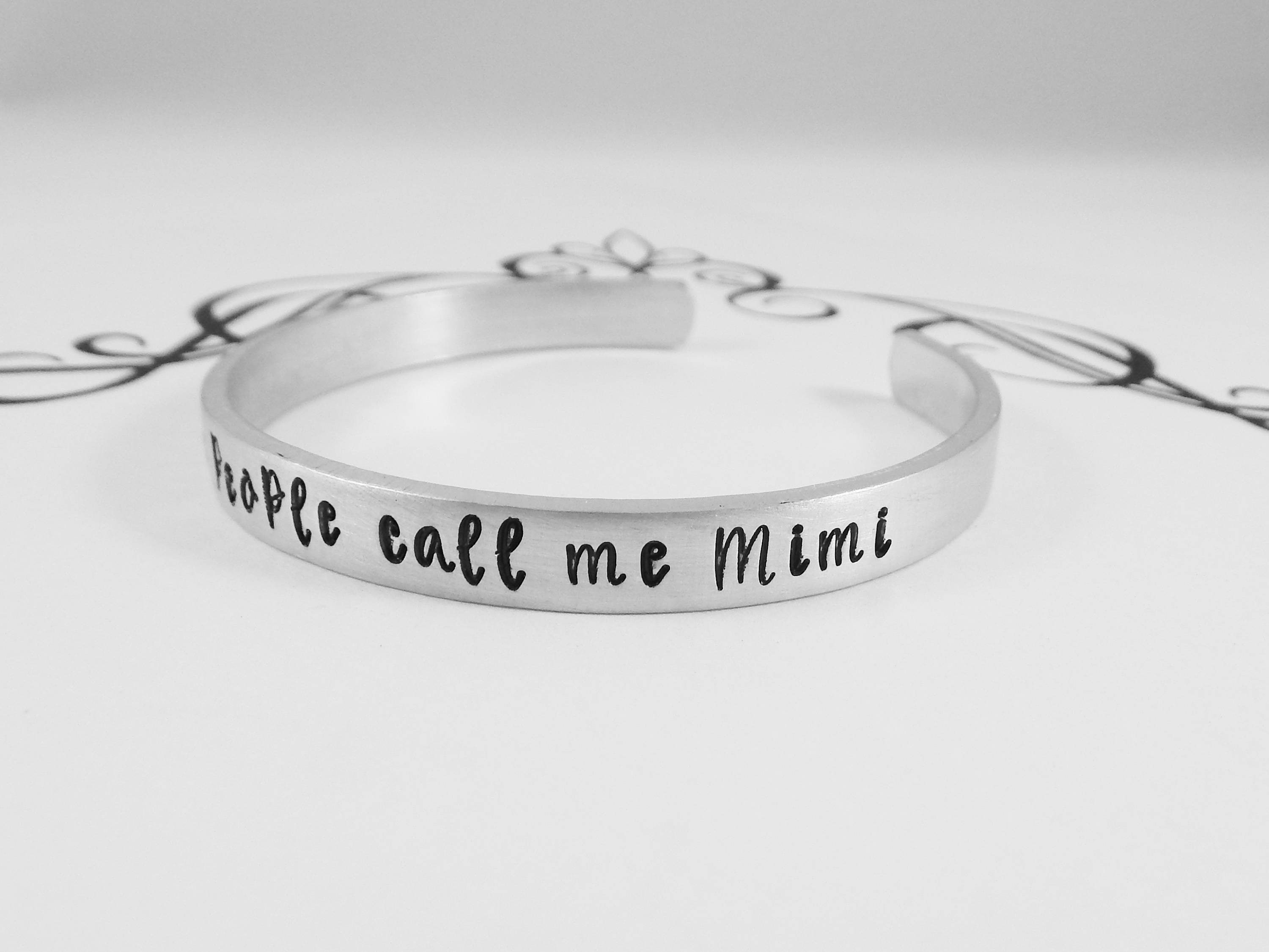 My favorite people call me Mimi - Hand Stamped Grandmother Bracelet -…