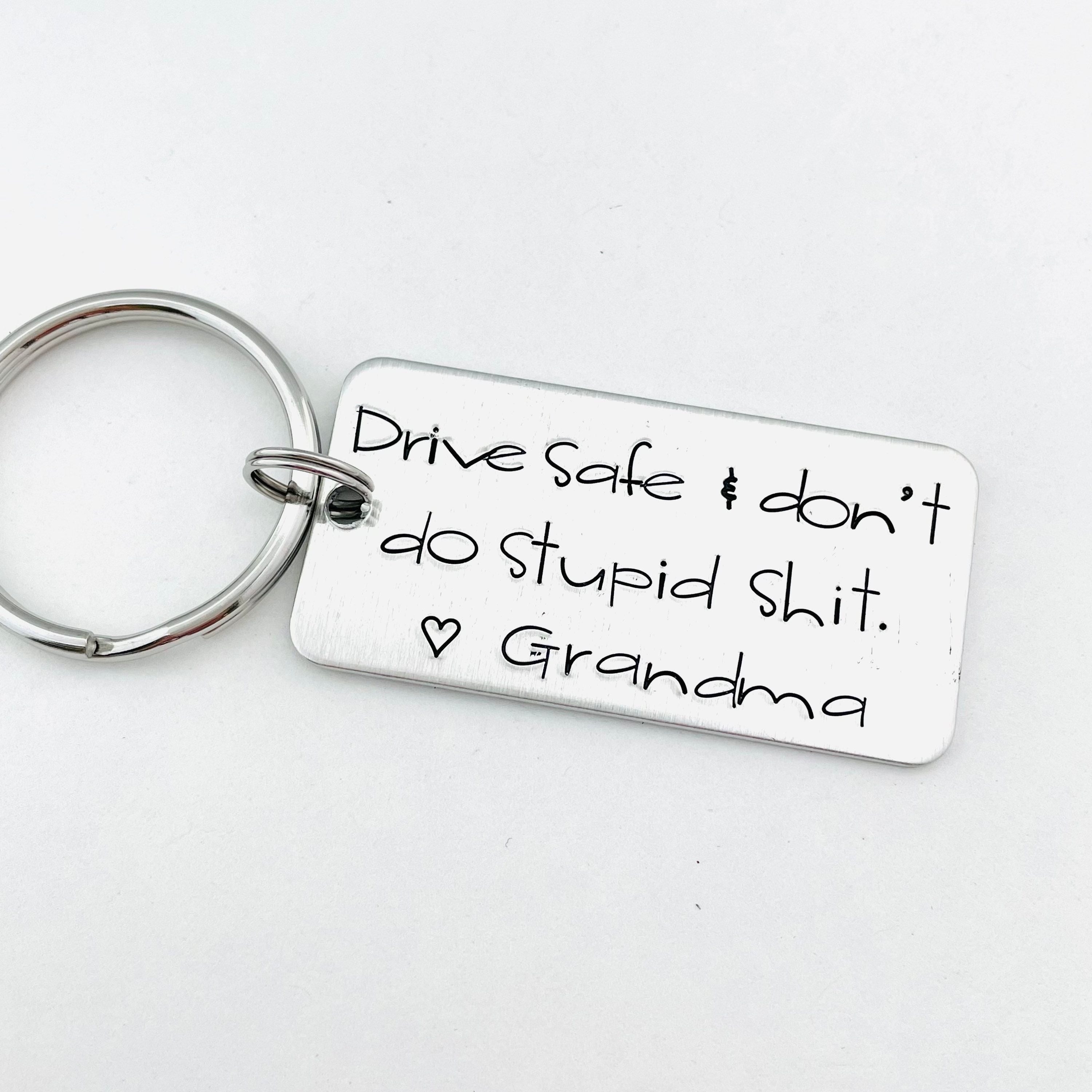Dont Do Stupid Shit Love Grandma/grandpa Keychain -  Sweden