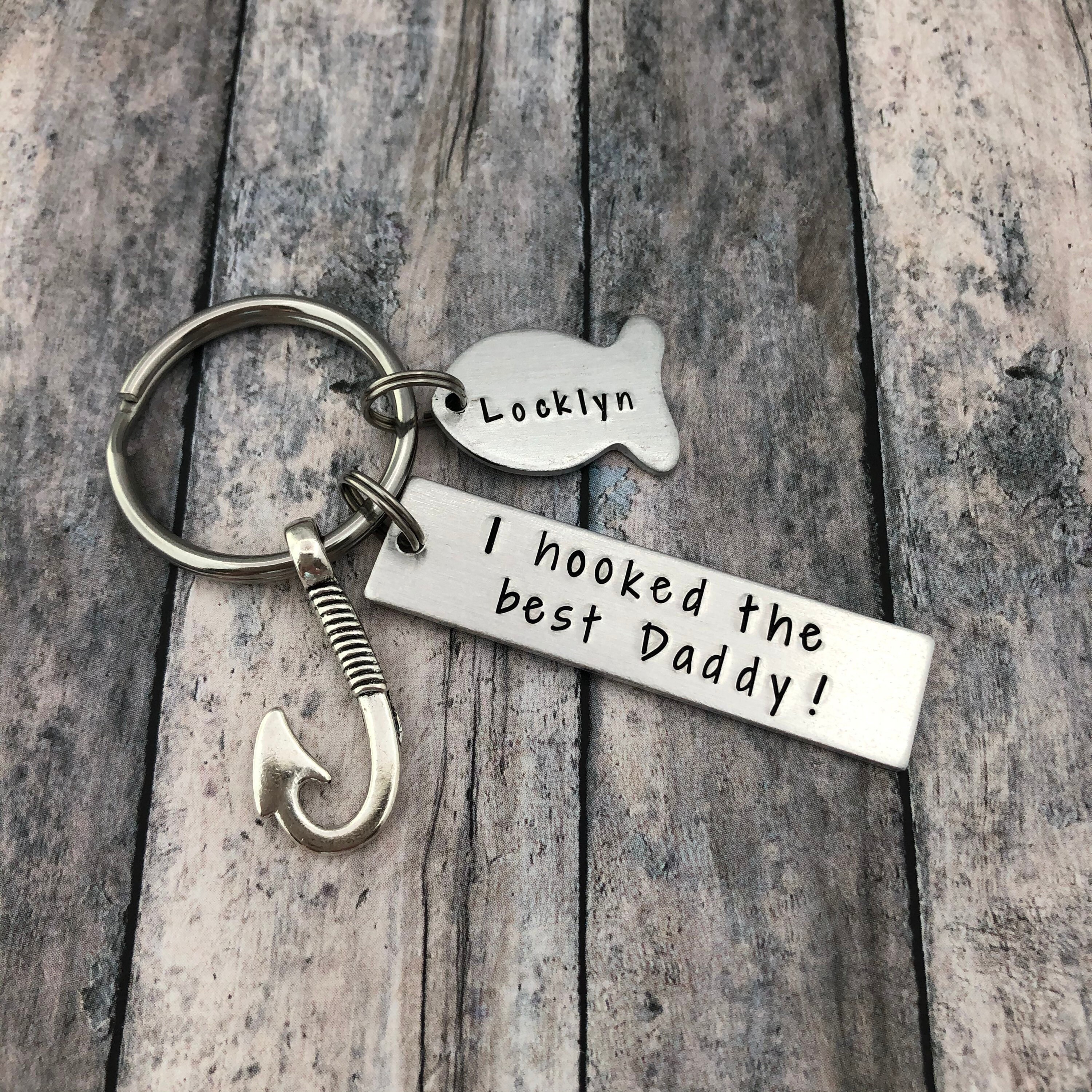 I hooked the best Daddy!, Fishing Key Chain, Father's Day Gift , …