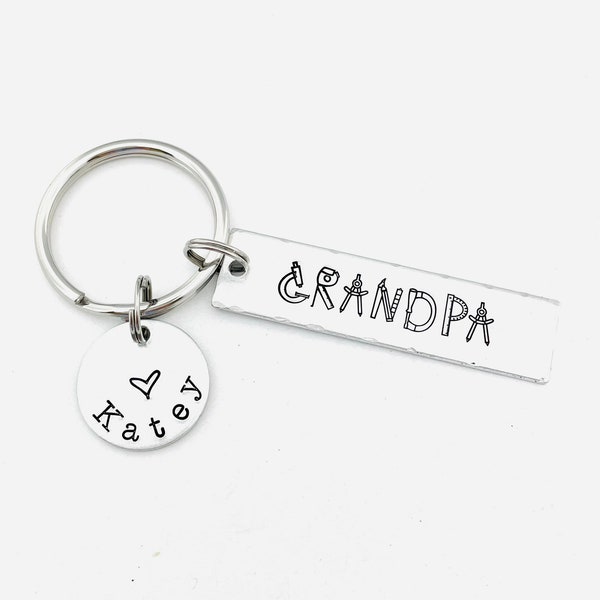 Keychain for Grandpa Etsy