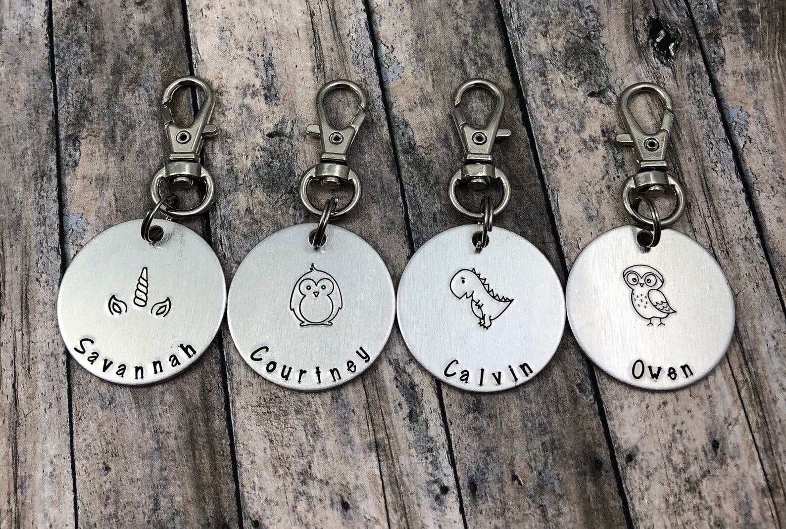 Owl Backpack ID Tag Personalized ID Tag Back to School Kid Etsy