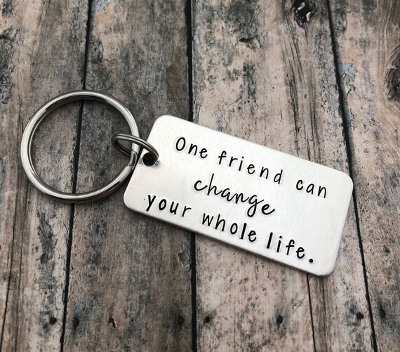 Funny Inspirational Keychain Best Friend BFF Women Men Keychains Thanks  Gift