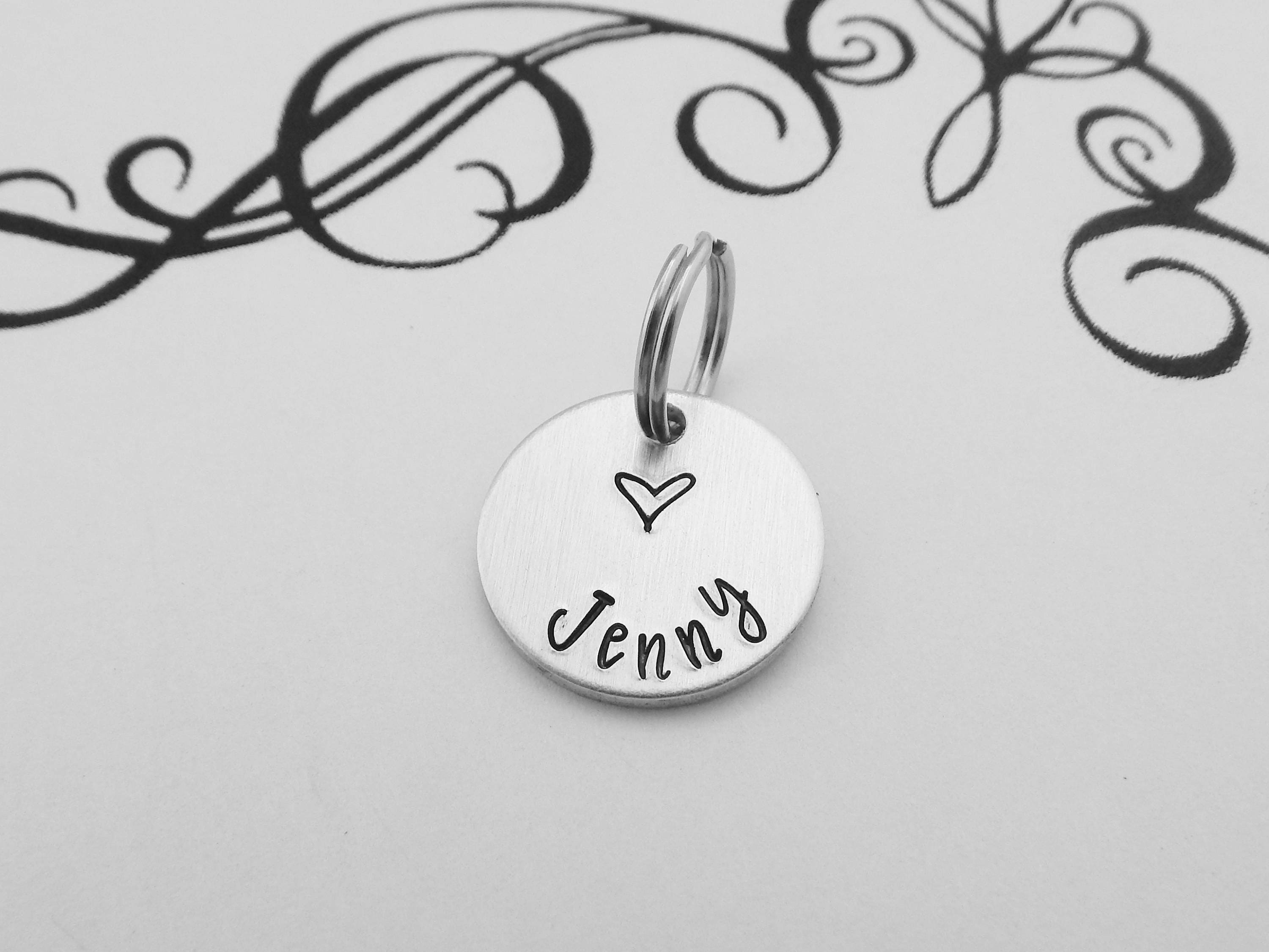 Name Charm for Key Chain - Keychain Name Charm - Name Charm Add On
