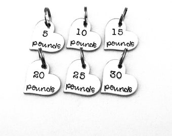 Weight Loss Charms, Weight Tracker Charms, Weight Management Charms, Add On Charms for Weight Tracker Keychain