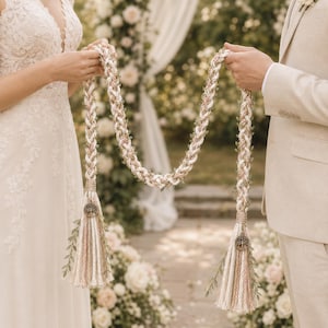 Cordon tressé personnalisé pour cérémonie de mariage bohème, breloques Arbre de Vie