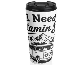Ik heb vitamine zee nodig reismok | Strandkoffiebeker voor camper