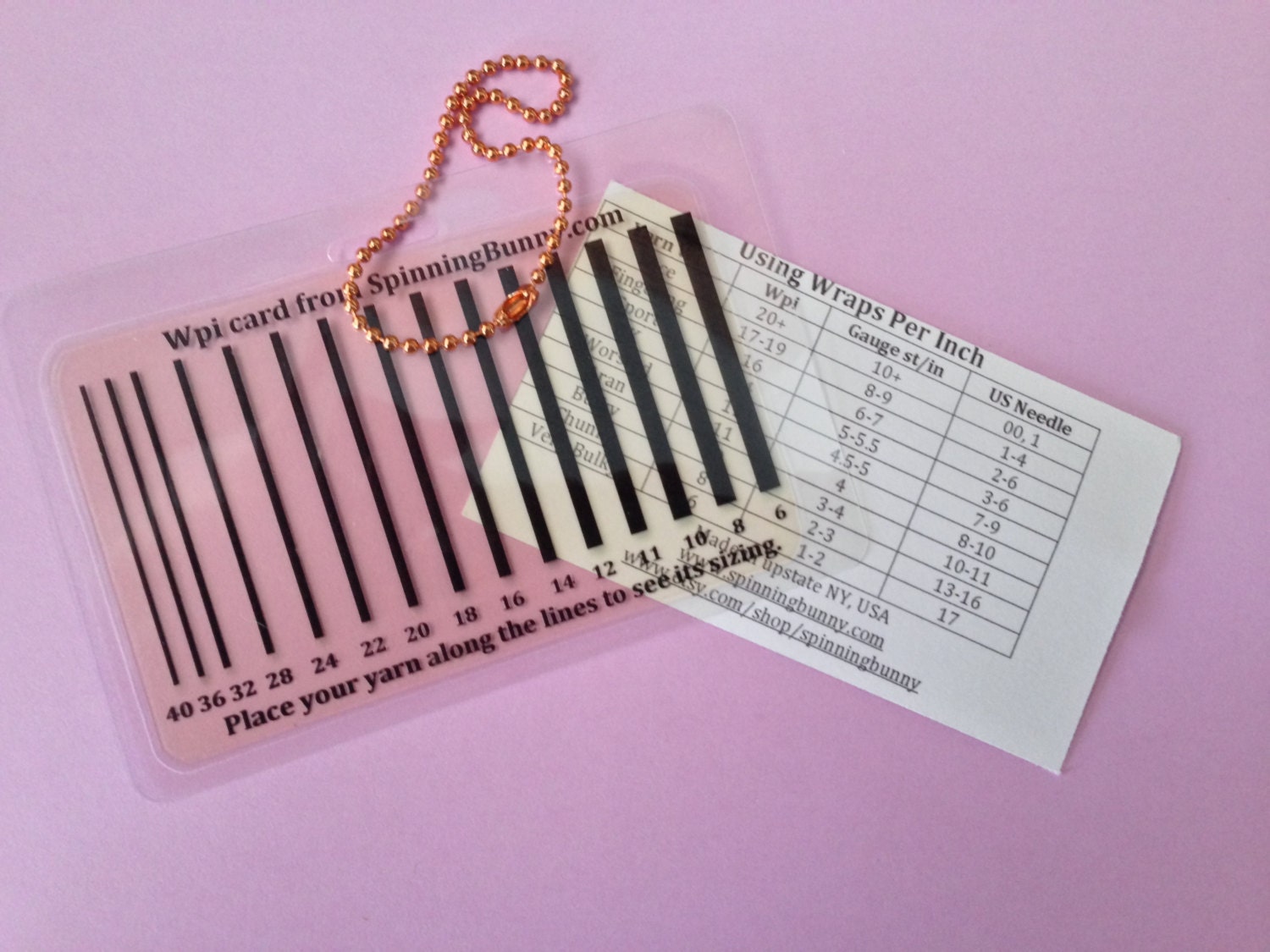 Wpi Wraps per Inch Gauge Guide for Spinners and Knitters Etsy