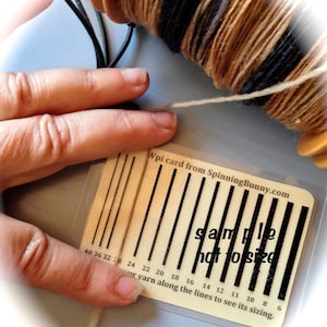 Guía de calibres por pulgada de Wpi Wraps para hilanderos y tejedores Tarjeta de control ENVÍO GRATIS a EE. UU.
