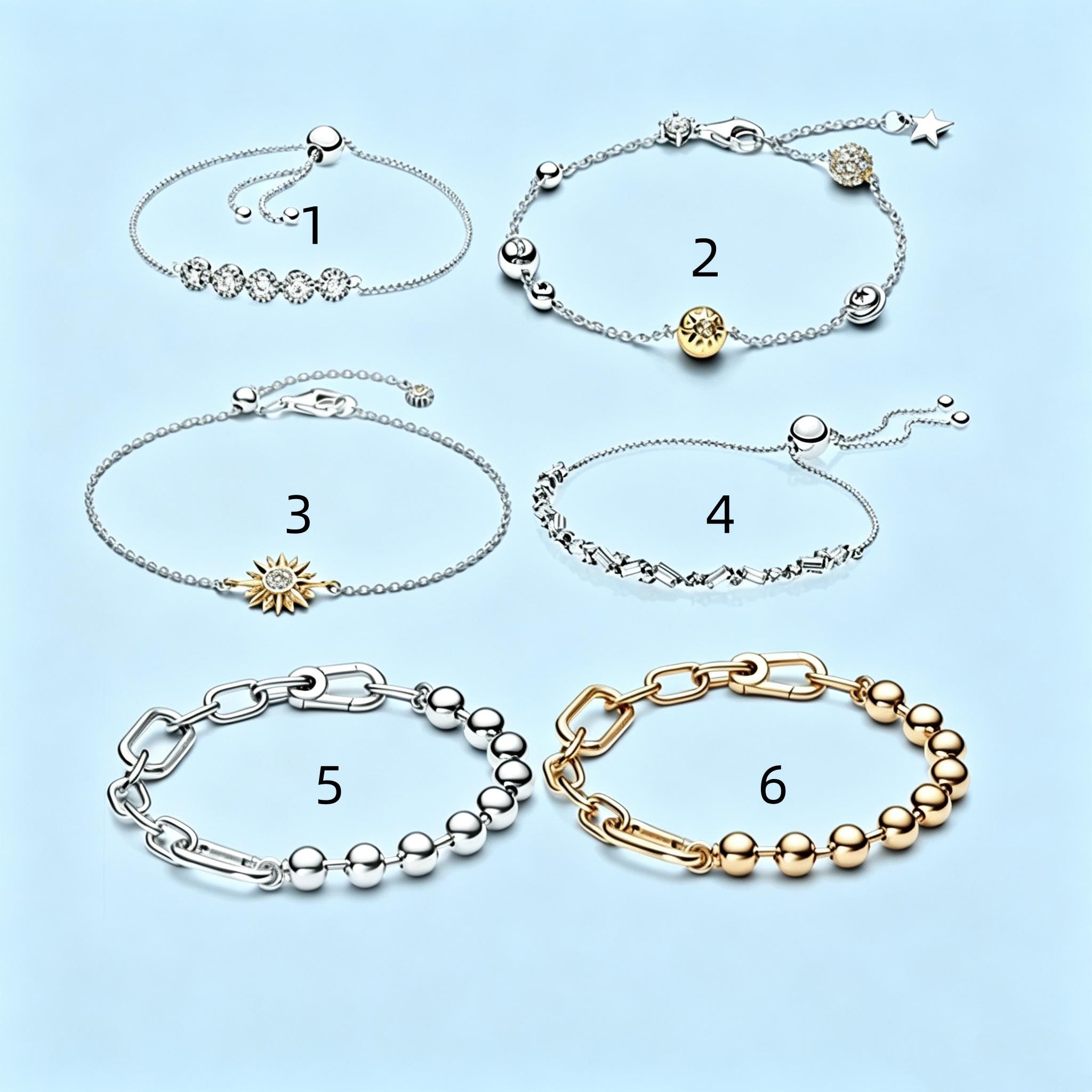 Gold pandora bracelet - Etsy 日本