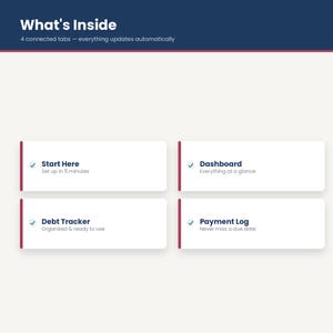 Debt Payoff Tracker | Snowball, Avalanche, Payment Log (Google Sheets/Excel) imagen 3