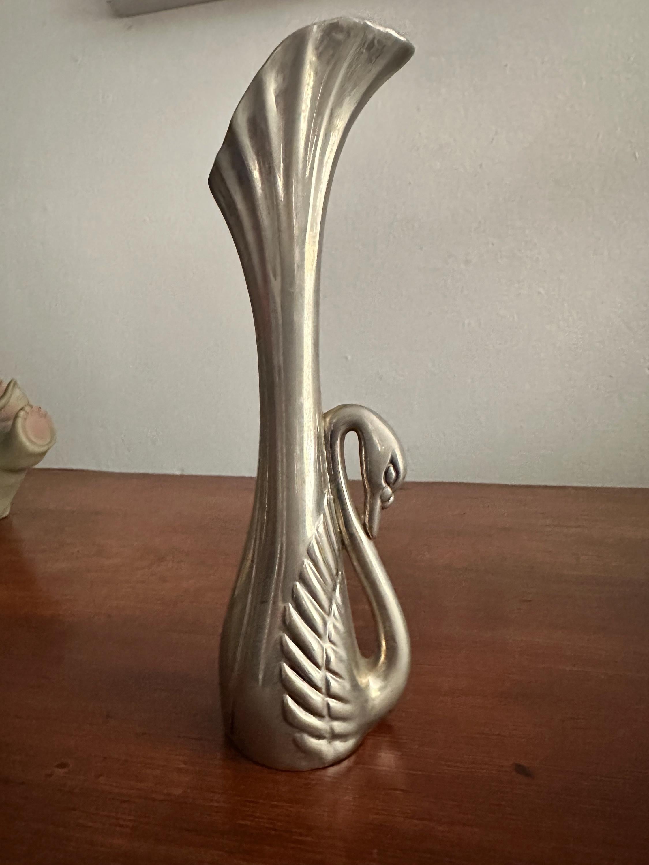 Antique Silver Flower Vase - Etsy