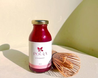 Natural Strawberry Syrup For Matcha