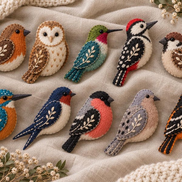 Felt Owl Pattern Kit - Etsy UK