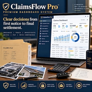 ClaimsFlow Pro — Panel zatwierdzania roszczeń ubezpieczeniowych i rezerw | Oprogramowanie Firebase