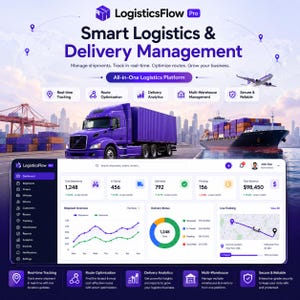 LogisticsFlow Pro – スマートロジスティクス、車両管理、配送管理プラットフォーム