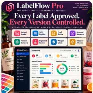 LabelFlow Pro — Painel de Aprovação de Arte Final para Embalagens Regulamentadas | Firebase Software