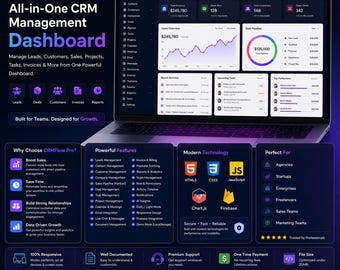 CRMFlow Pro – Intelligent Customer & Sales Workspace for Modern Businesses