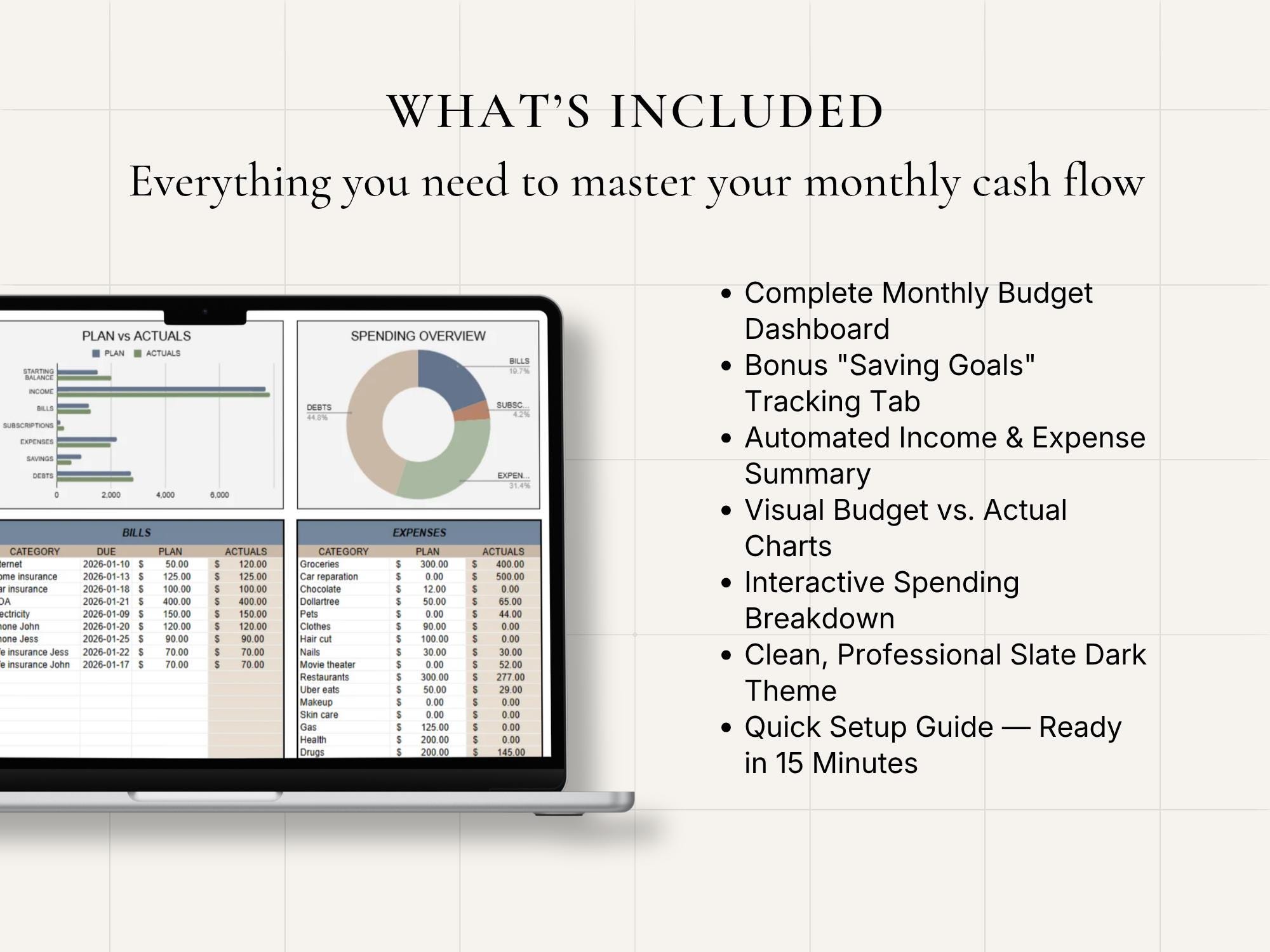 Professional Monthly Budget Spreadsheet Google Sheets Simple Budget ...