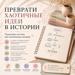 Wie man aus einem Ideenchaos eine lebendige Geschichte erschafft | Ein Leitfaden für Autoren | Charaktere, Handlungsstränge und die Welt eines Buches gestalten | PDF zum Herunterladen