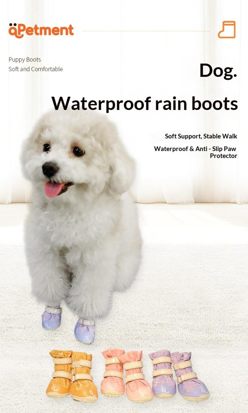 Lightweight Dog Boots Easy On Off Wide Opening – Double Straps All-Weather Waterproof Paw Protectors for Hot Pavement & Winter Salt image 6
