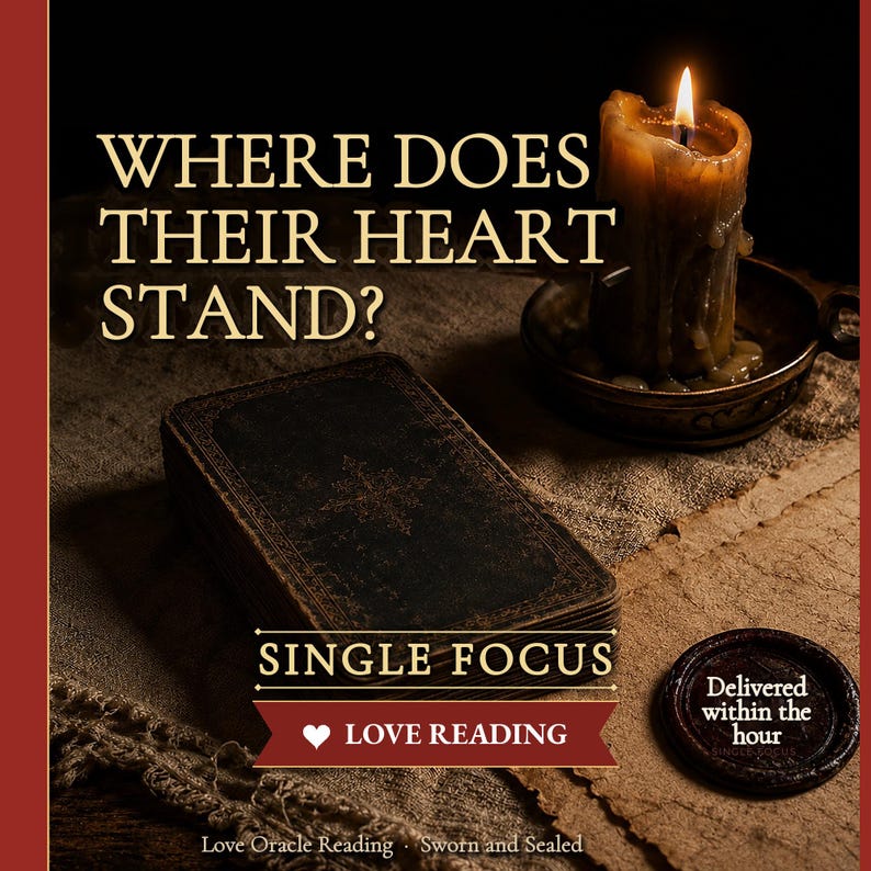 Same Hour Love Tarot Reading | One Question Answered by Email | Three Card Spread + Astrology Numerology | Fast Honest Psychic Insight image 1