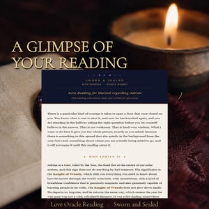 Psychic Love Reading with Spoken Audio | Seven Card Tarot + Candlelight Reflection | Written Reading by Email | Soulmate Twin Flame afbeelding 6