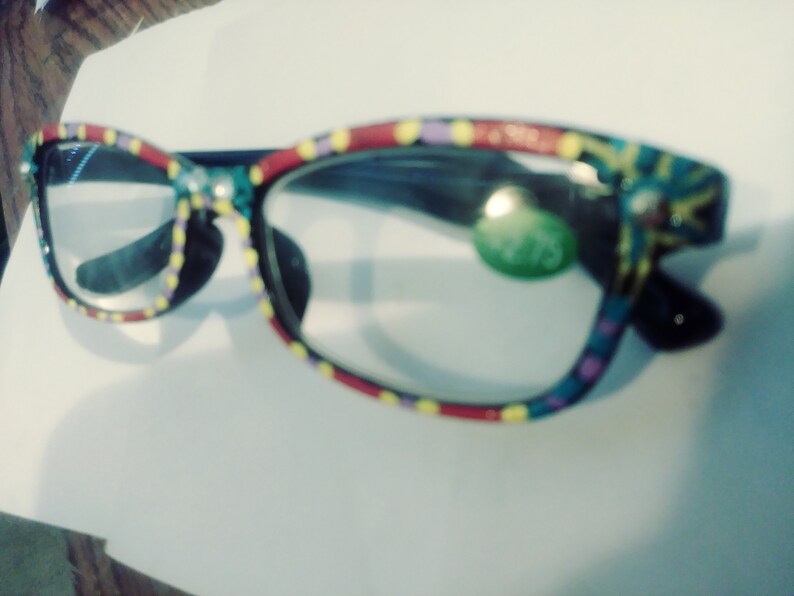 Hand painted reading glasses