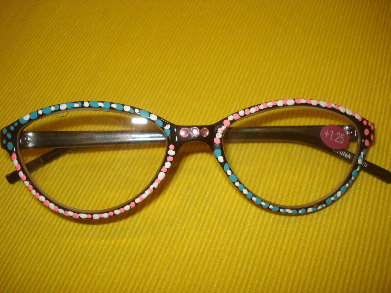 Hand Painted Reading Glasses or Clear Fashion Glasses Etsy