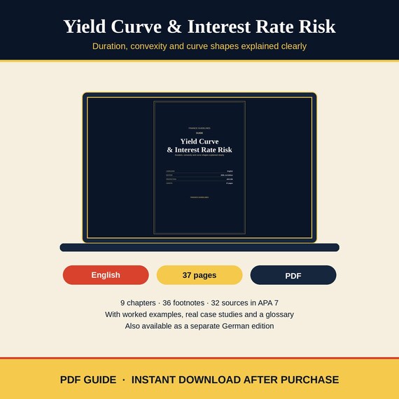 Yield Curve & Interest Rate Risk PDF | Duration, Convexity, Curve Shapes | English | Instant Download