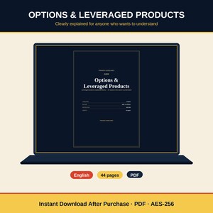 Options & Leveraged Products PDF | Greeks, Black-Scholes, Section 1256 | English | Instant Download