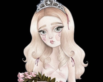 70s Vintage Horror Carrie Bloody Prom Queen ”They're all gonna laugh at you!” Horror Doll Art - By Autumn