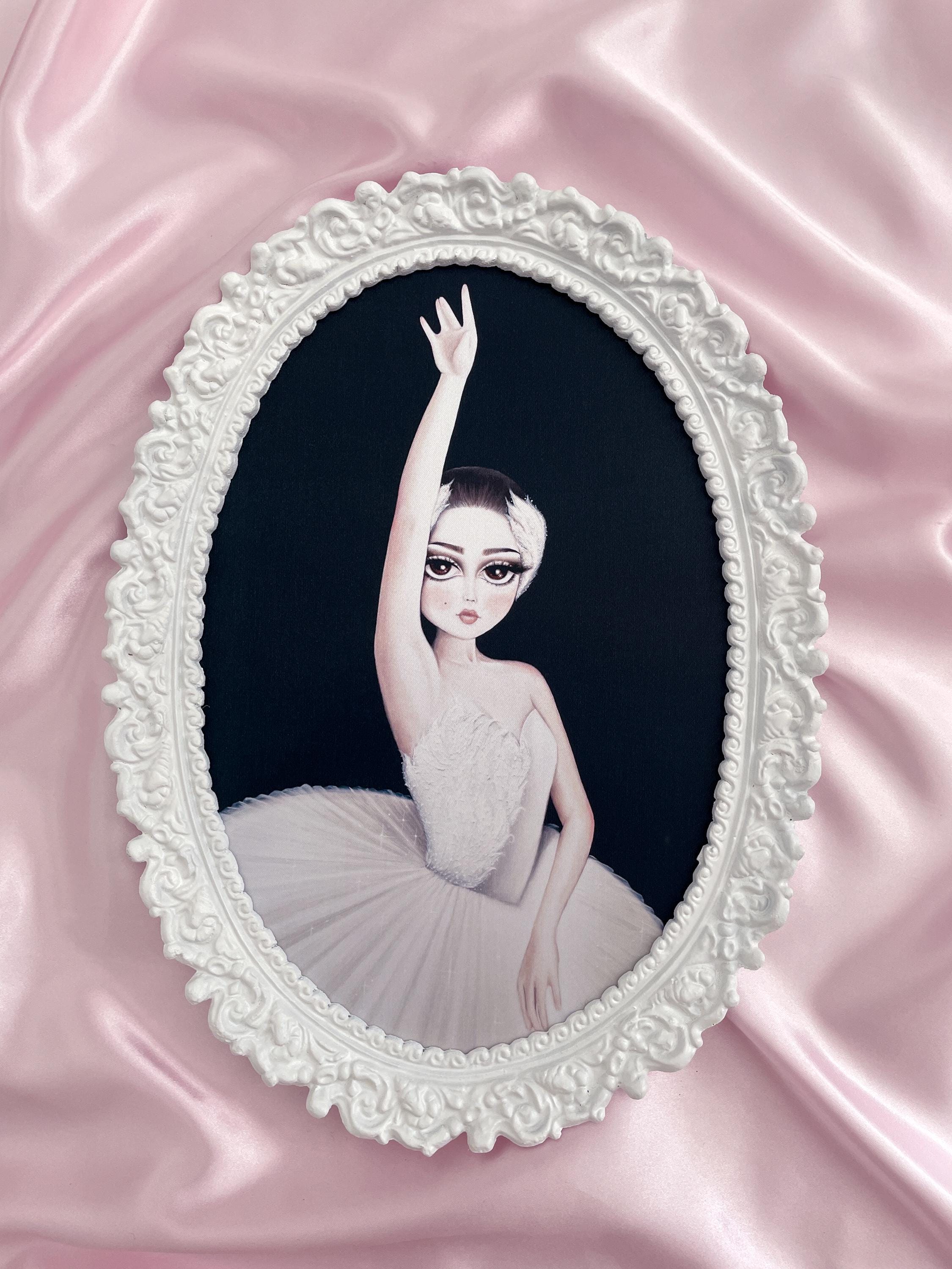SWAN LAKE 'Odette' Ballet Artwork, Swan Lake Painting, Coquette Decor,  Balletcore, Ballerina, Ballet Art Print, Vintage Frame - By Autumn