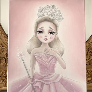 GLINDA die gute Hexe Ariana Grande WICKED Glinda, ZAUBERERIN VON OZ Puppe, Vintage Puppe - Kunstdruck von Autumn