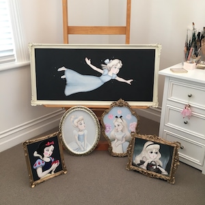 Pixie Dust uvre d'art féerique de Wendy Darling surréalisme pop art déco - À l'automne