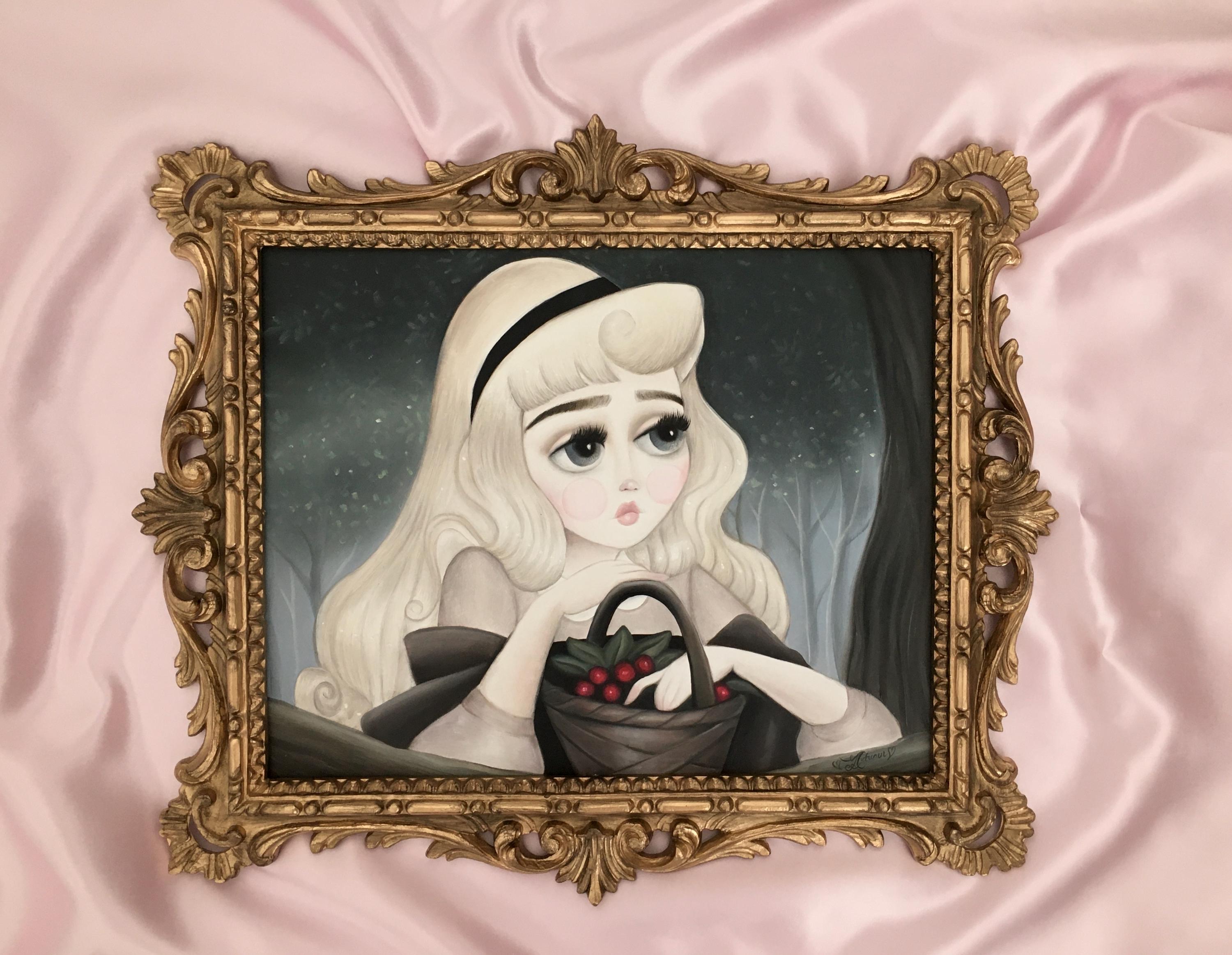 眠れる森の美女ヴィンテージ妖精プリントおとぎ話のプリンセスアート