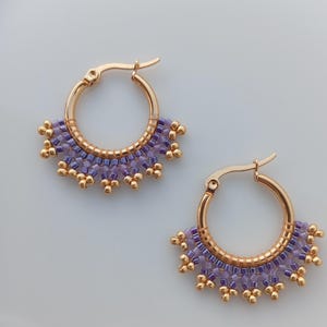 Pendientes Miyuki Aro Delicas 11/0