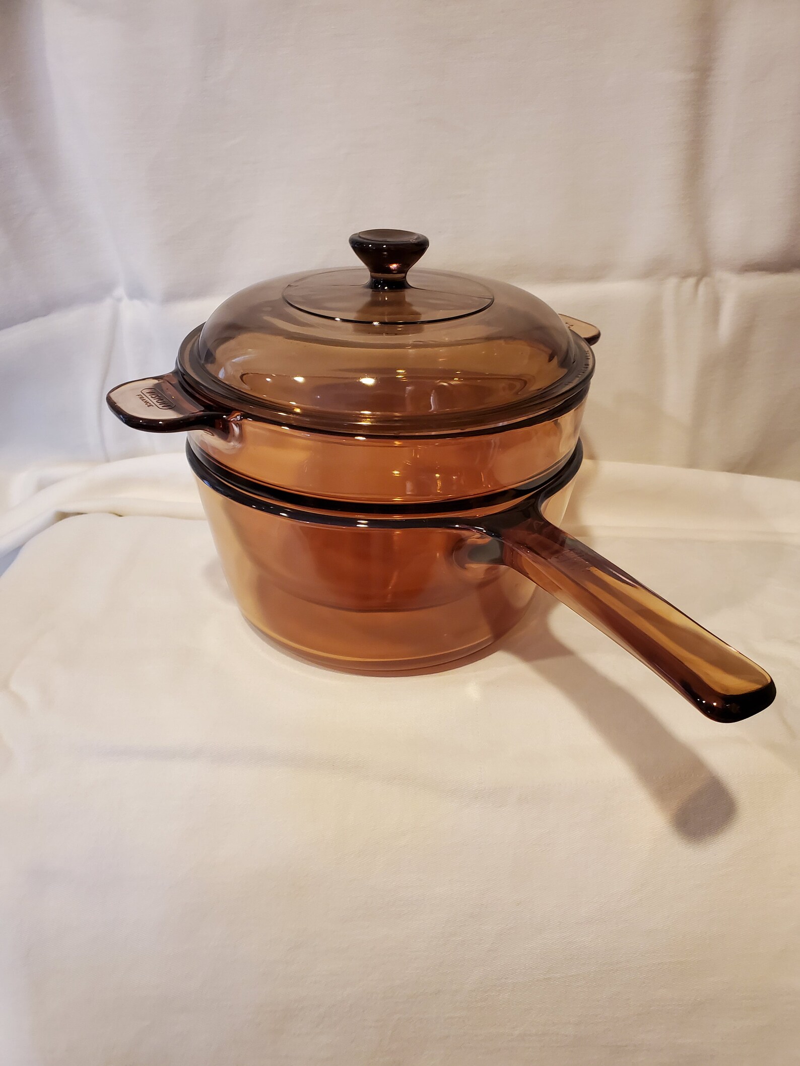 Visions 1.5 Qt Double Boiler/Saucepan & Insert w/Lid USA Etsy