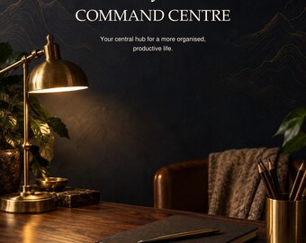 Life Command Centre Planner | Undated Project, Habit & Goal Tracker (Digital Download)
