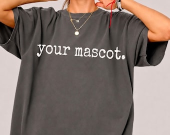Custom School Mascot Comfort Colors Shirt, Personalized Mascot Name Tee, School Spirit Shirt, Game Day Team Shirt