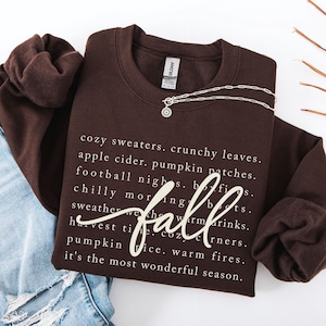 Fall Definition Sweatshirt, Comfort Colors Fall Words Shirt, Cozy Season Tee, Sweater Weather Shirt, Autumn Lover Thanksgiving Gift