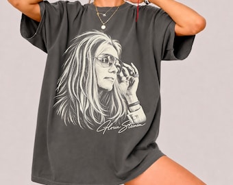 Gloria Steinem Memorial Shirt, Feminist Icon Comfort Colors Tee, Women's Rights Shirt, Feminist Activist Tribute, Women's History Gift