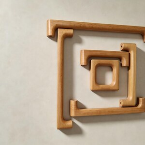 Tiradores de madera maciza para armarios, tiradores minimalistas de haya y nogal para cajones. Tiradores de madera para cajones, tiradores de madera maciza para armarios, pomos de madera, tiradores para cómodas. imagen 4