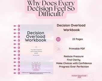 Caderno de Exercícios para Sobrecarga de Decisões | Diário de Autorreflexão (PDF para Impressão)