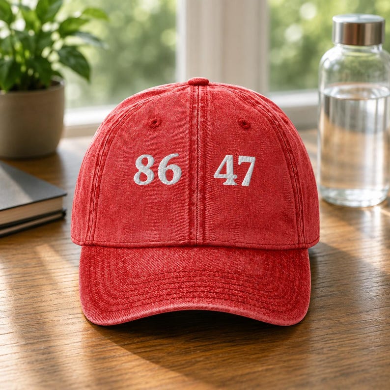 Anti Maga Hat | Political Statement Cap | Democracy Supporter image 1