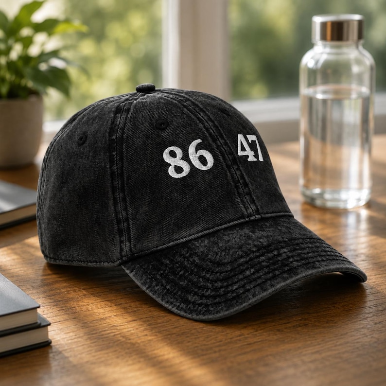 Anti Maga Hat | Political Statement Cap | Democracy Supporter Black