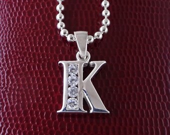 Letter K Necklace - Etsy Australia